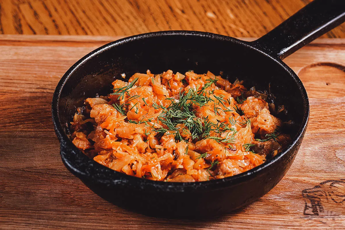 Ukrainian Food Pan of guliash