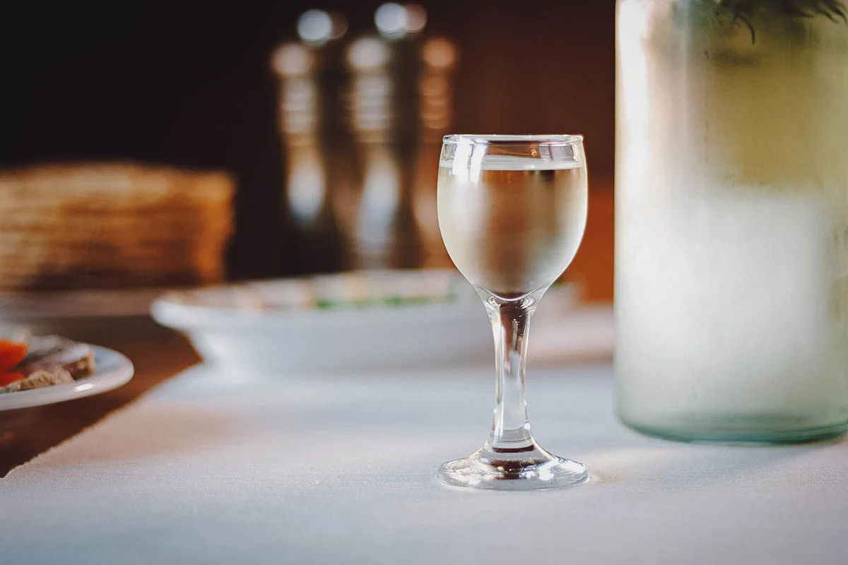 Ukrainian Food Glass of horilka