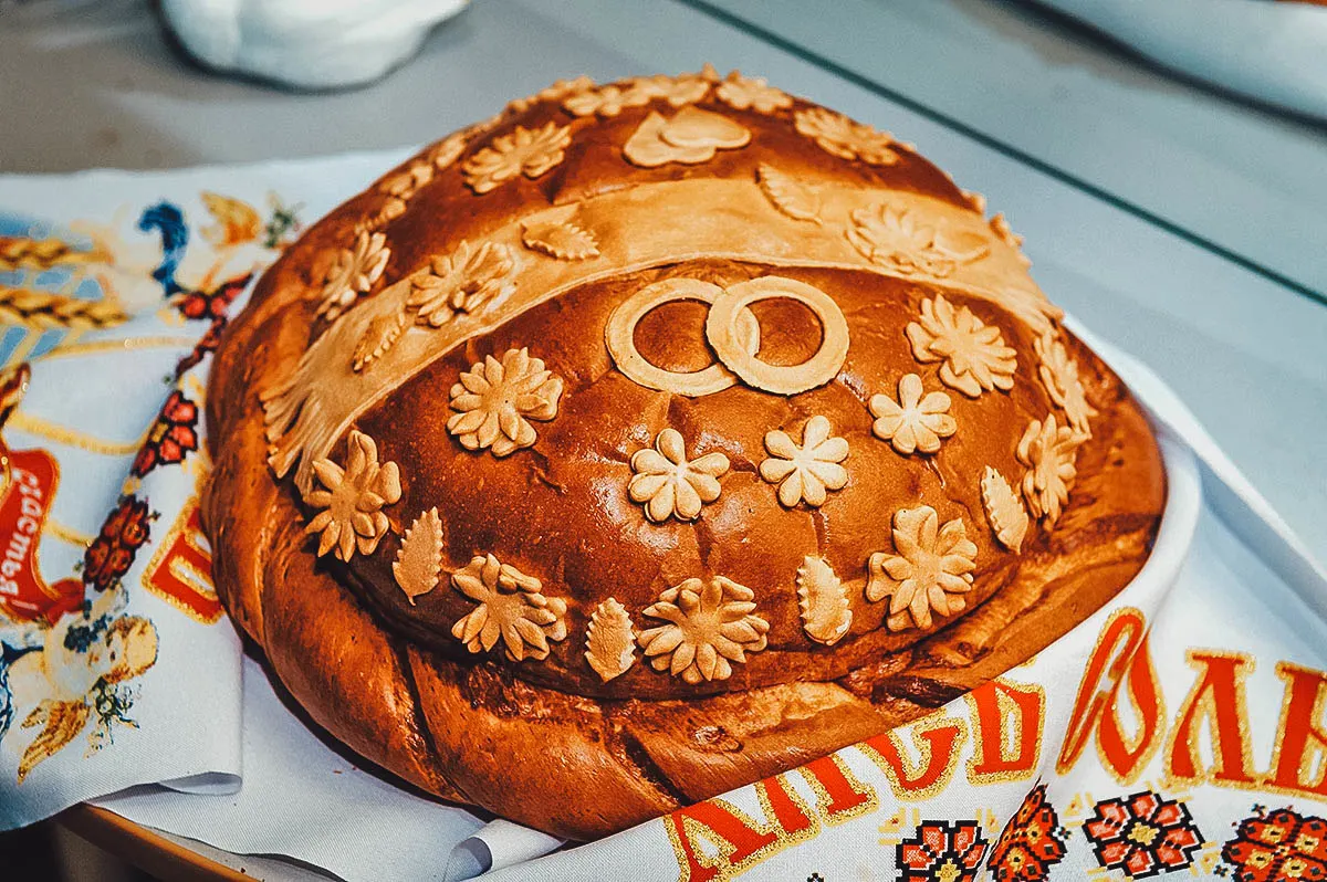 Ukrainian Food Loaf of korovai