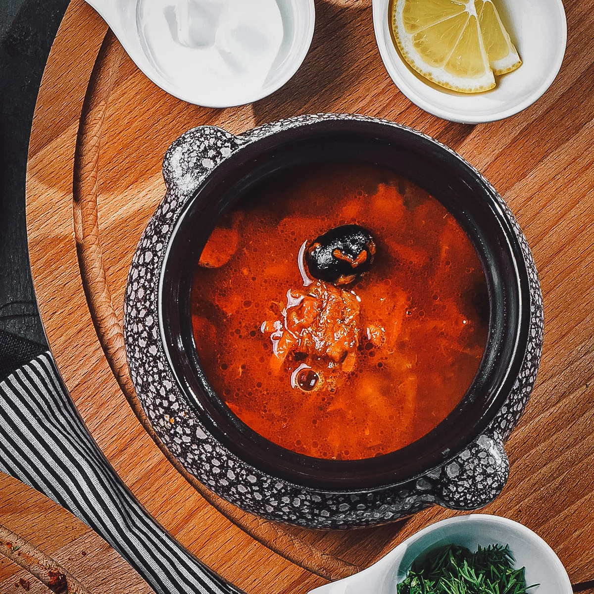Ukrainian Food Bowl of solyanka