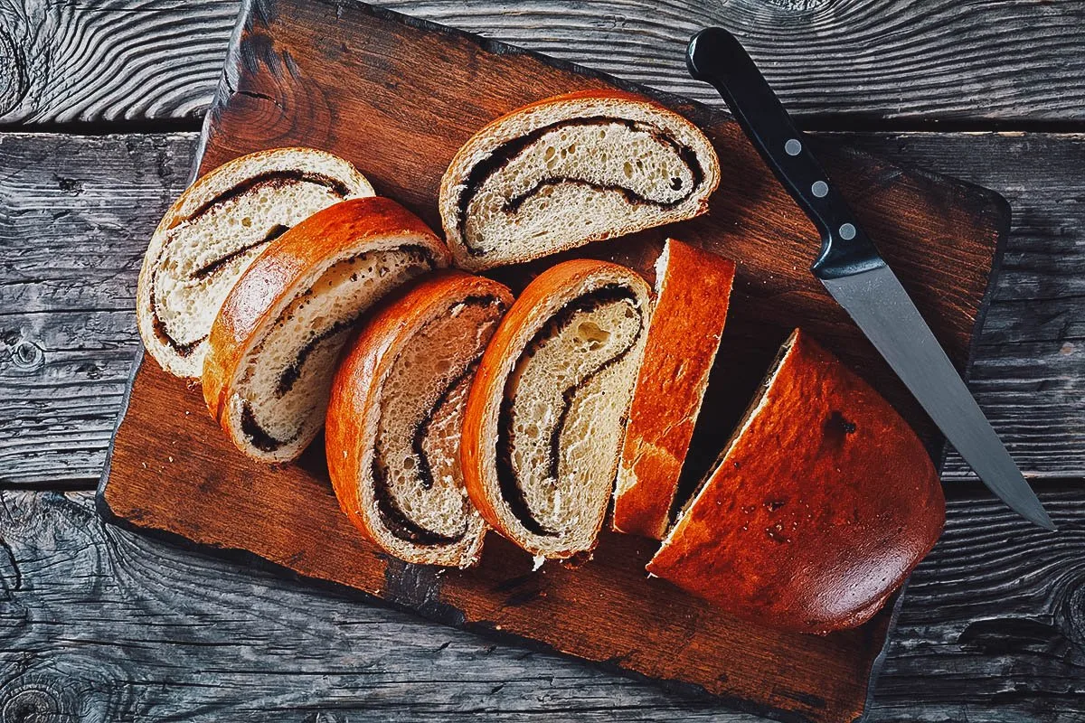 Croatian Food Makovnjaca, Croatian poppy seed rolls