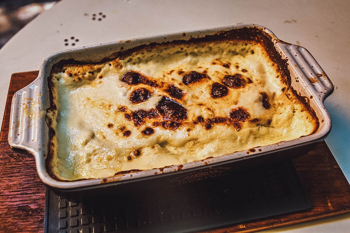 Croatian Food Baked Zagorski strukli, a delicious pastry dish
