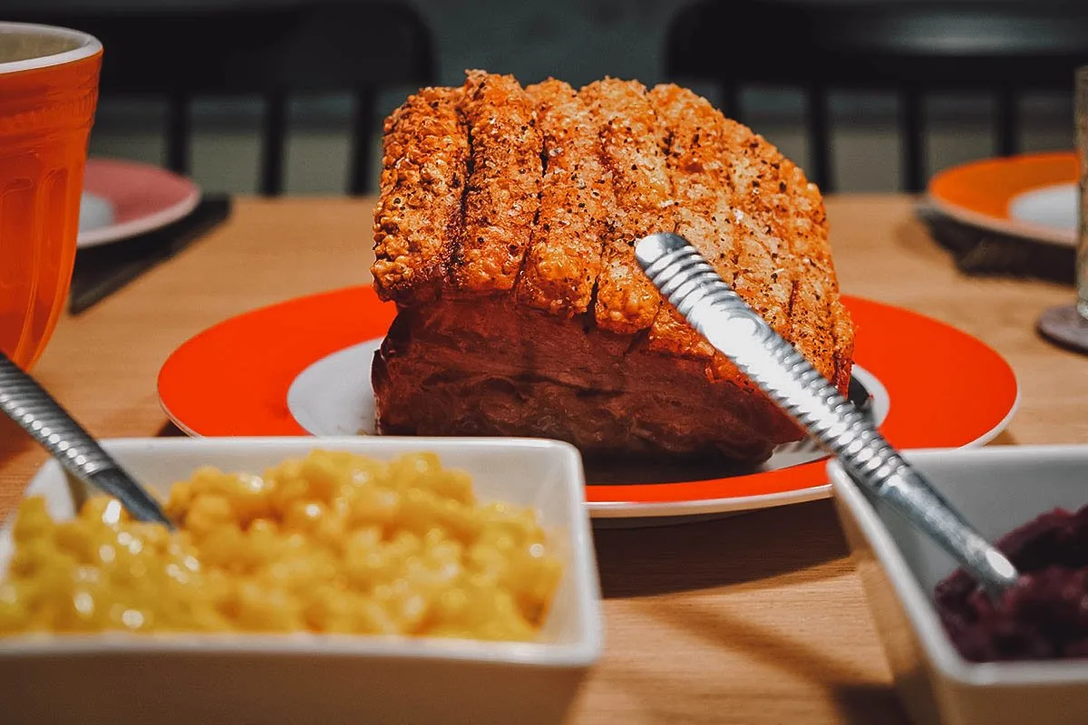 Flæskesteg, Danish pork roast with crispy pork skin