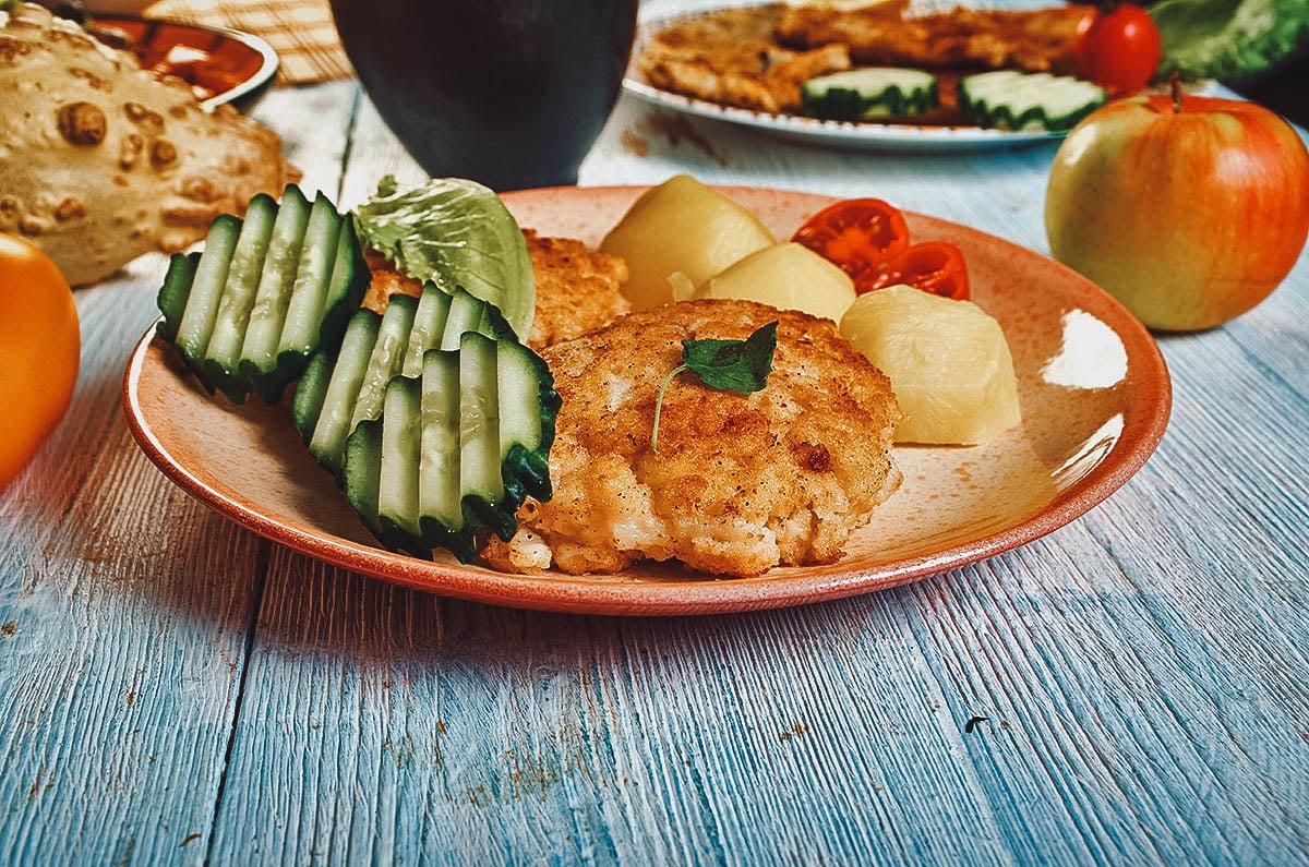 Fiskefrikadeller, a version of Danish meatbealls made with fish
