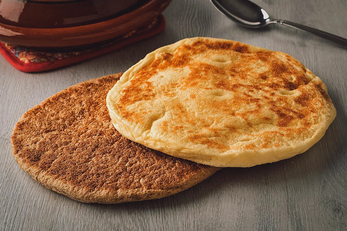 South African Food Batbout, Moroccan flatbread