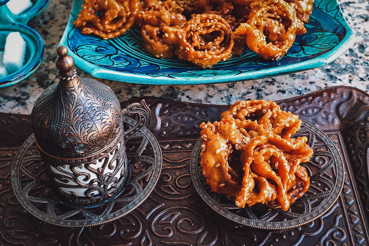 Chebakia, Moroccan flower-shaped cookie