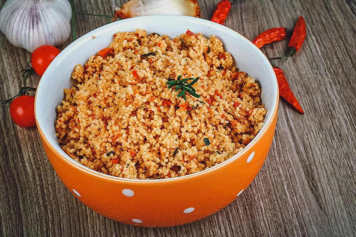 Couscous, a Moroccan national dish