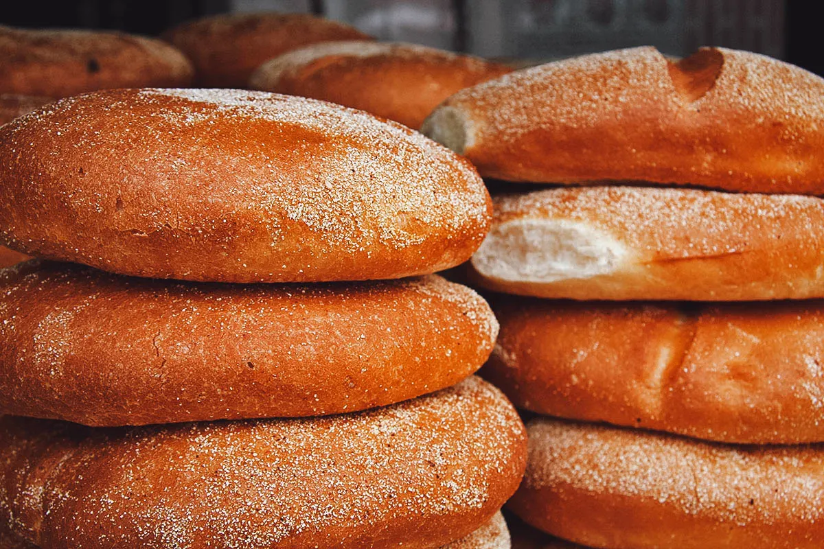 South African Food Khobz, an everyday Moroccan bread