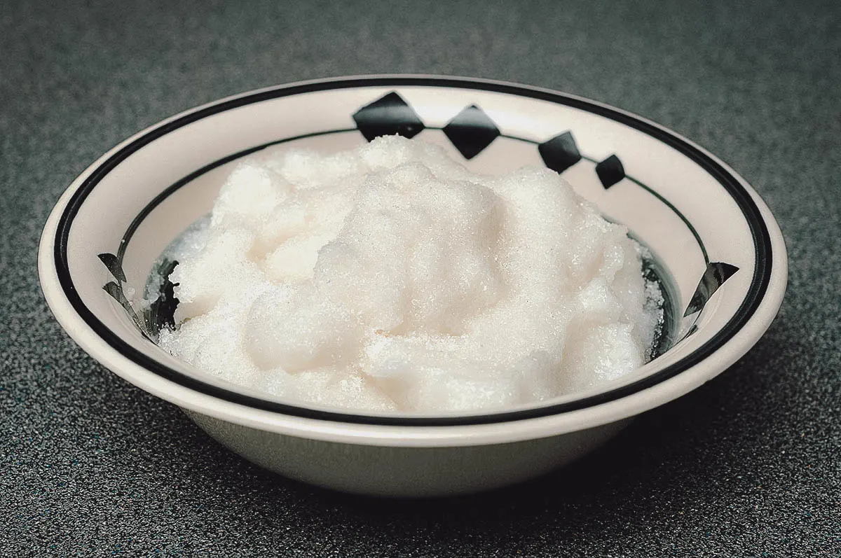 South African Food Mealie pap or maize porridge, a staple food in South Africa
