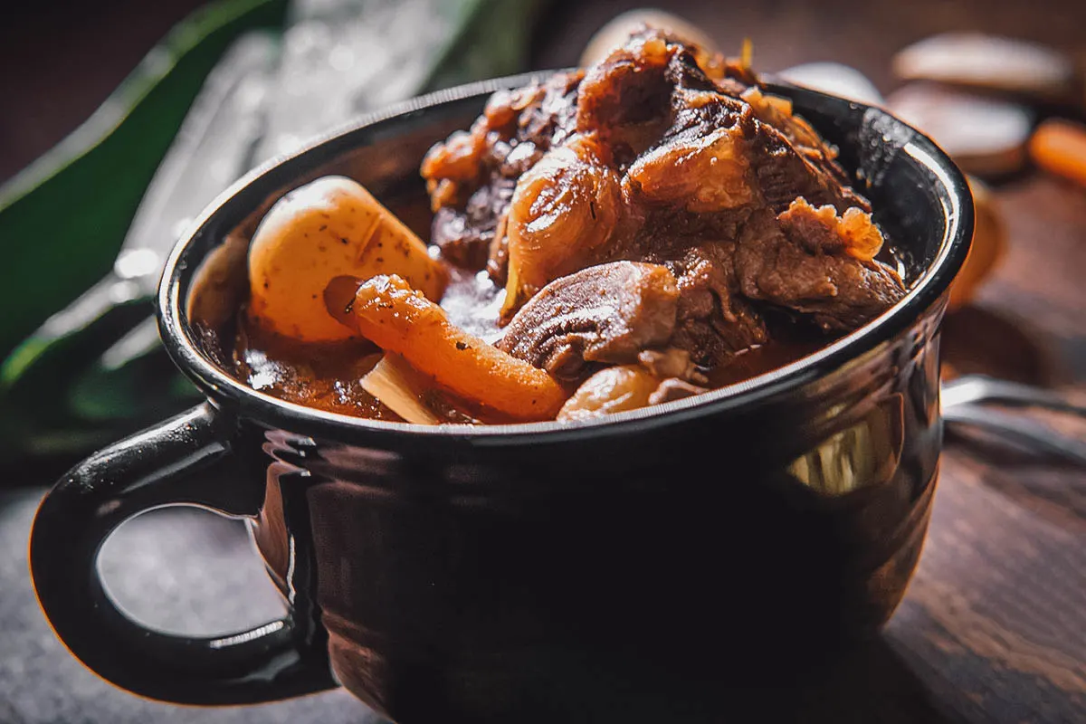 South African Food Potjiekos, a popular stew in South Africa