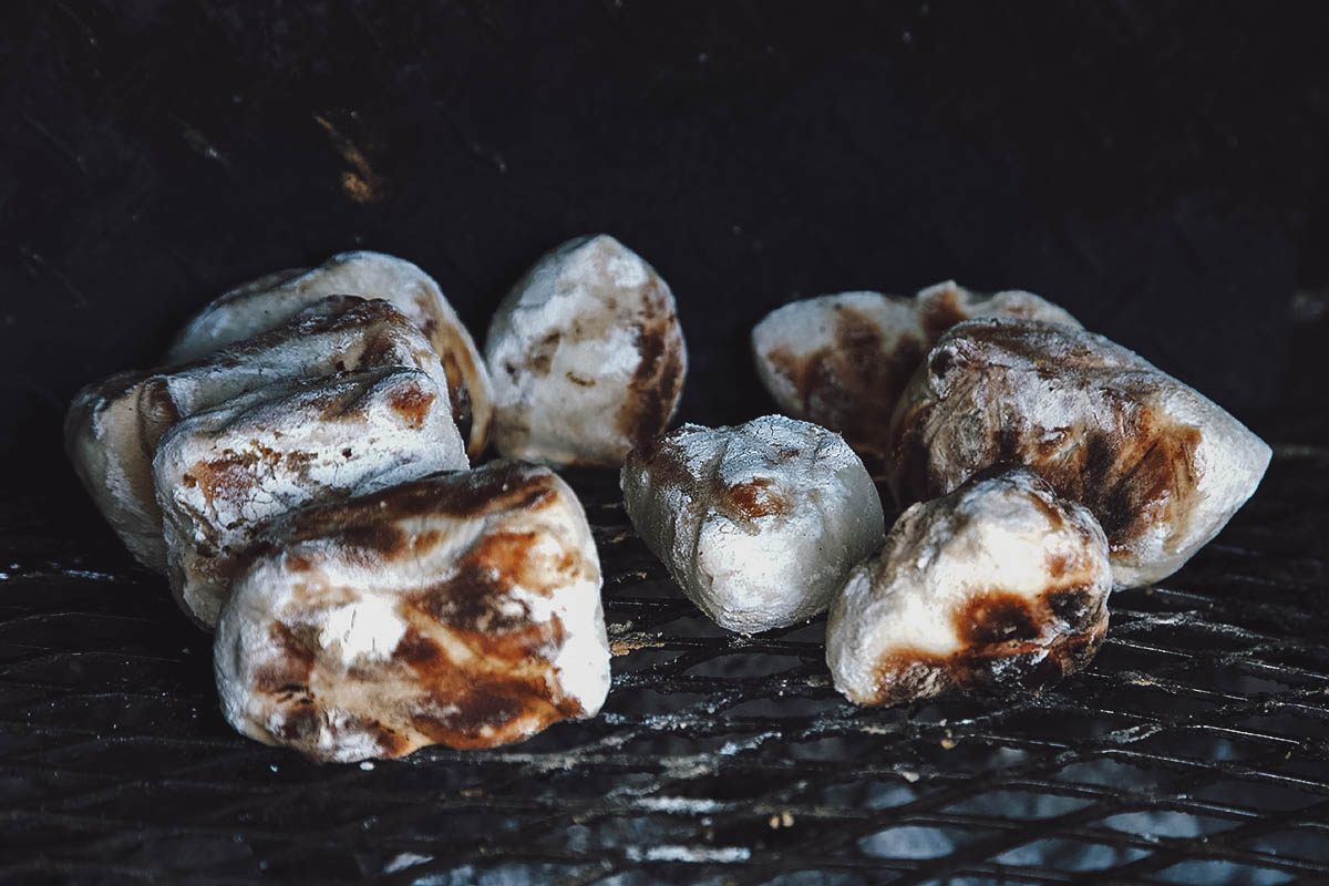 Roosterkoek, a type of grilled bread