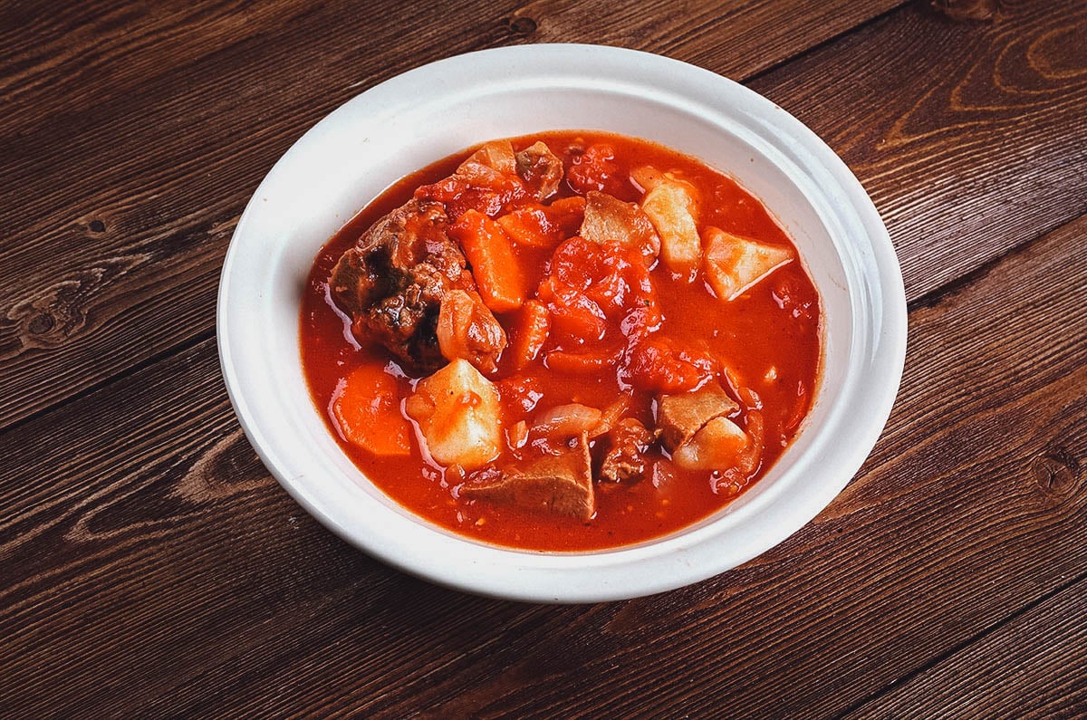 Tomato bredie, a Cape Malay stew