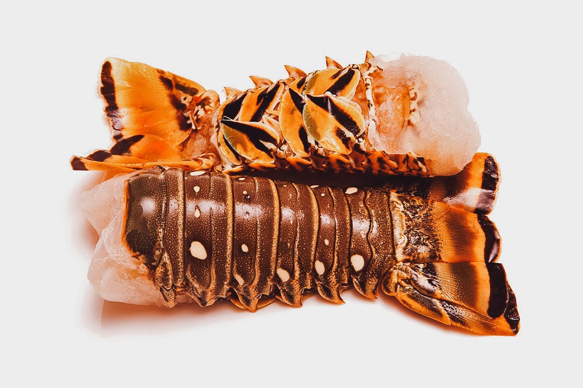 Rock lobster, a popular dish or ingredient in Bahamian cuisine