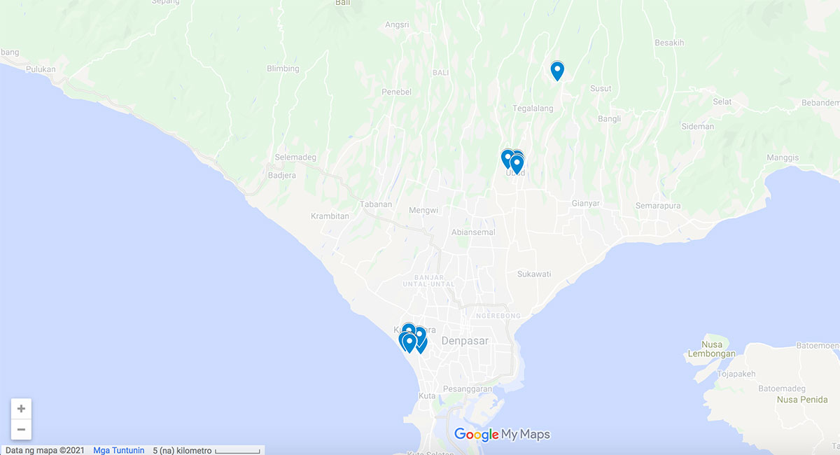 Bali Food Guide: 14 Must-Eat Restaurants in Bali, Indonesia Map with pins