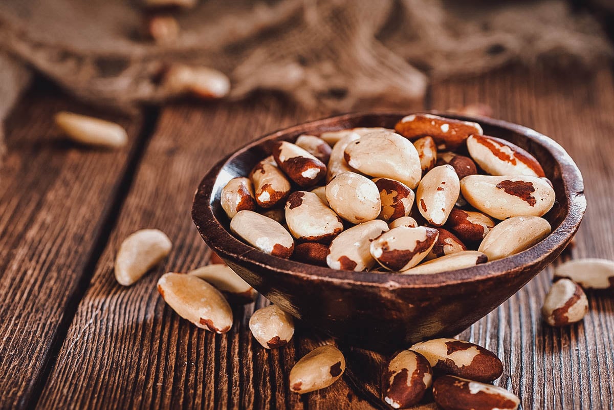 para ořechy, jeden z nejbohatších zdrojů selenu
