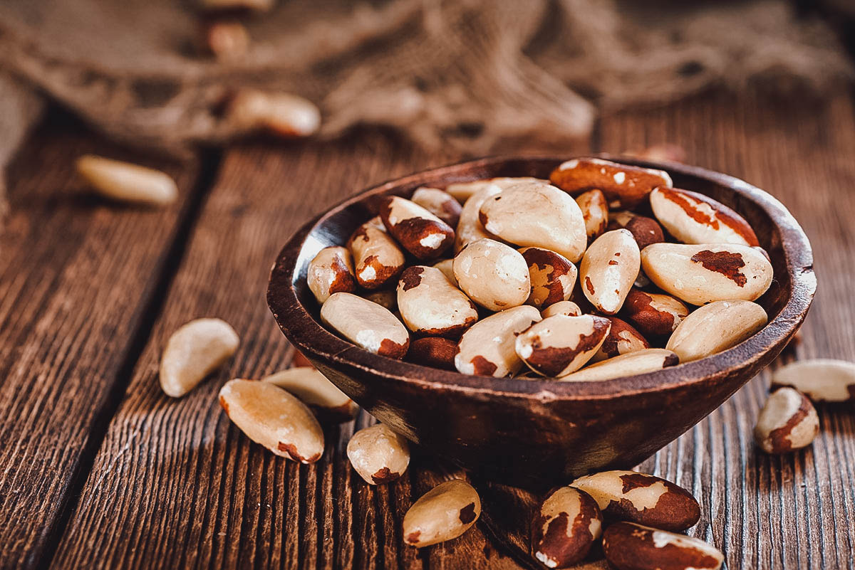 Brazil nuts, one of the richest sources of selenium