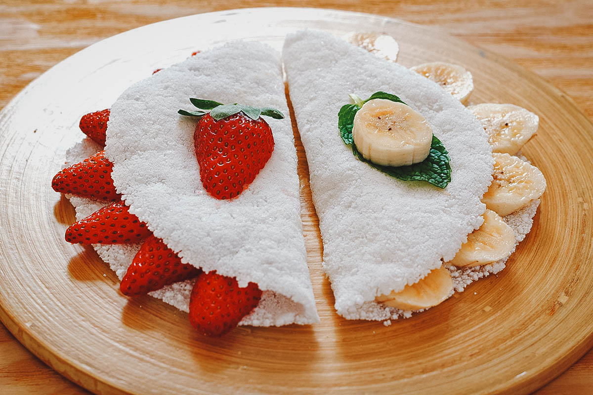 Tapioca, a type of cassava flatbread popular throughout Latin America