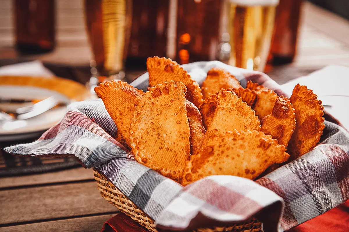 Pastel, one of the most popular Brazilian foods