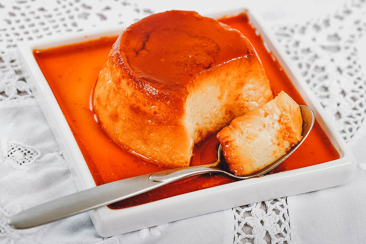 Pudim de leite condensado, a Brazilian custard flan