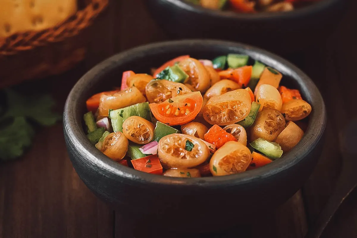 Chilean salad made with cochayuyo