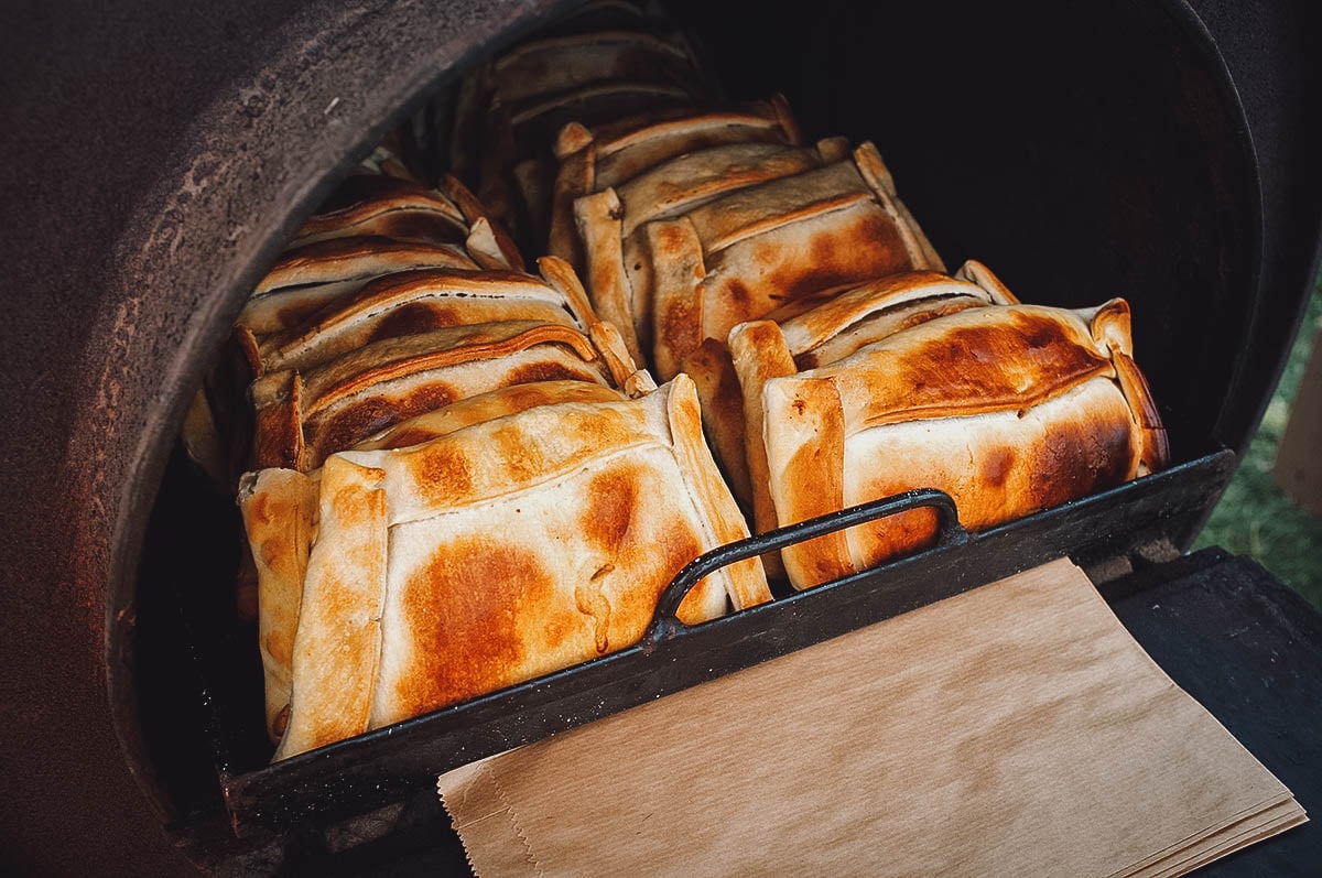 Chilean empanadas fresh from the oven