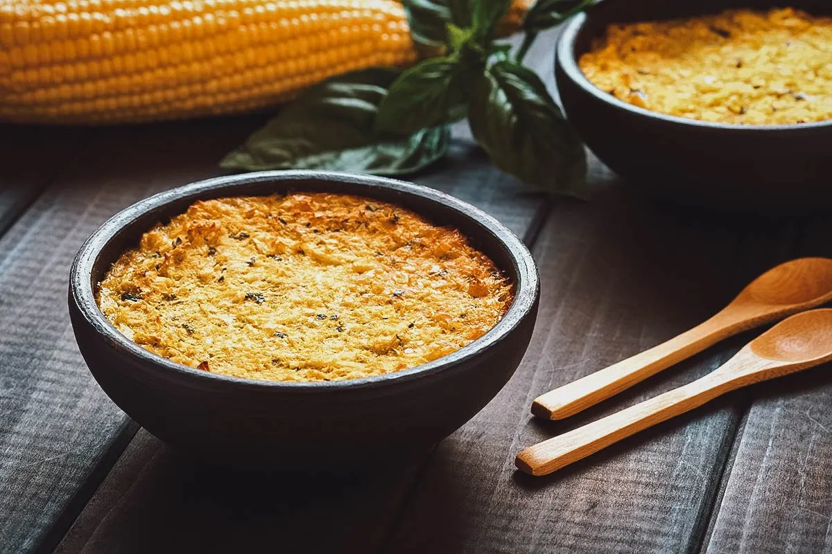 Chilean Food Pastel de choclo, a Chilean national dish