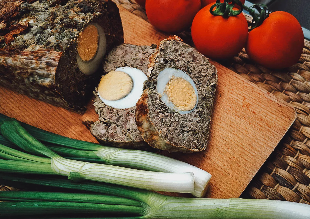 Drob de miel or lamb haggis, one of the most delicious dishes and the star of every Romanian Easter table