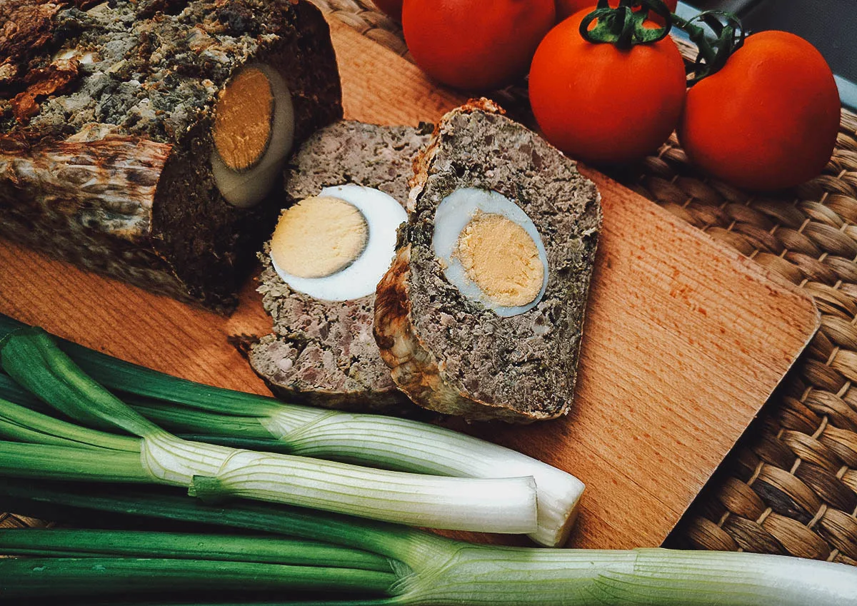 Romanian Food Drob de miel or lamb haggis, one of the most delicious dishes and the star of every Romanian Easter table