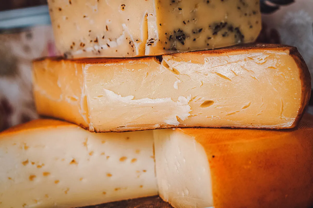 Romanian Food Nasal, a unique Romanian cheese aged in a Transylvanian cave