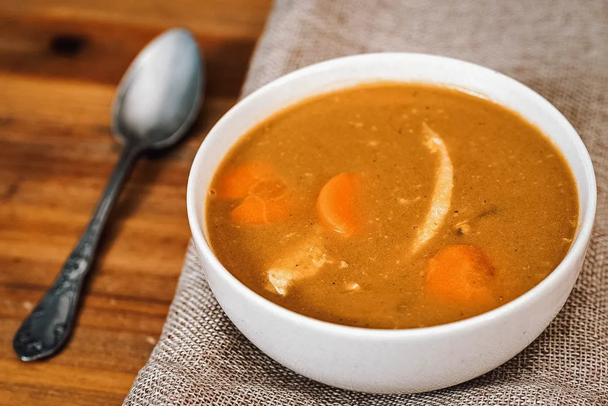 Bahamian stew fish, a delicious savory dish that's traditionally eaten for breakfast in the Bahamas