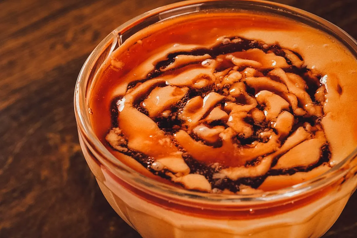 Creme de papaya, a Brazilian papaya cream dessert