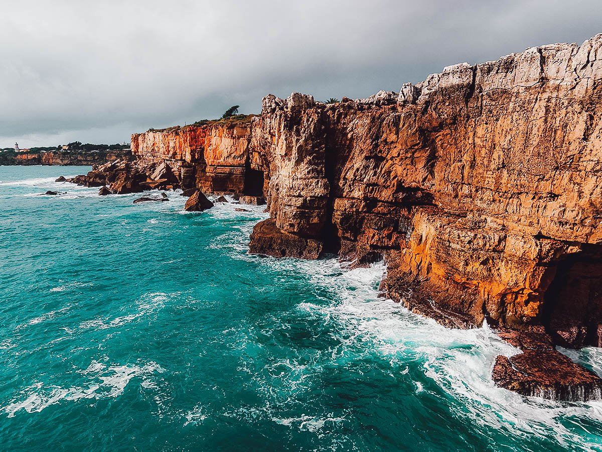 Boca do Inferno, a scenic cliff formation in the Cascais municipality of Lisbon, Portugal