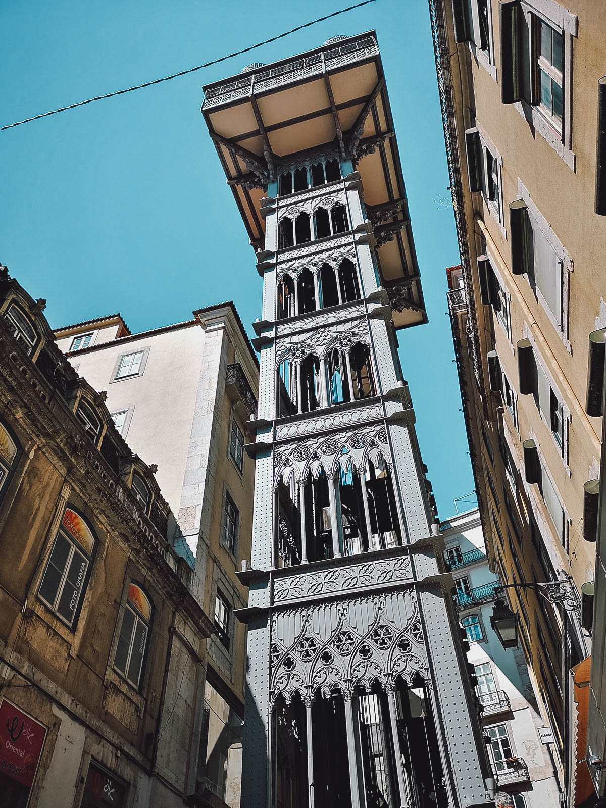 Santa Justa Lift in Lisbon, Portugal