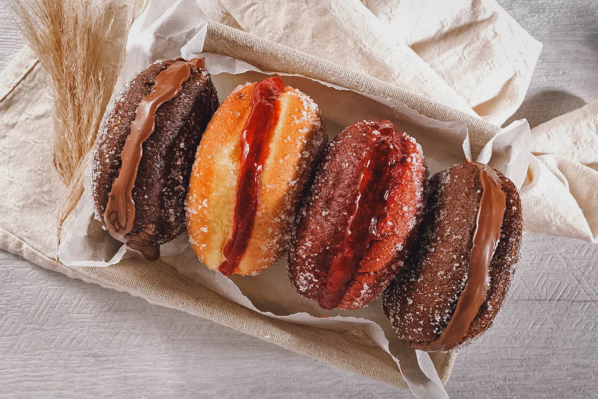 Portuguese Desserts Bola de berlim made with other ingredients