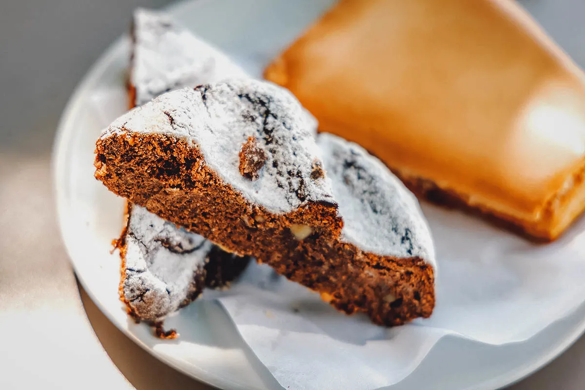 Portuguese Desserts Broa de mel, a Portuguese cookie made with sugar cane honey