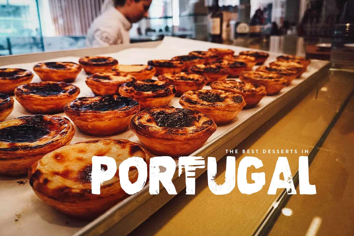 Pastel de nata at a pastry shop in Lisbon, Portugal