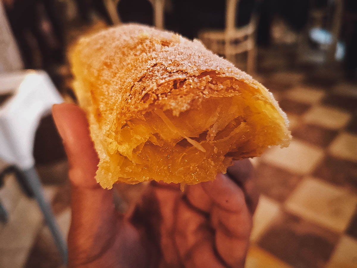 Travesseiro, a popular Portuguese pastry from Sintra