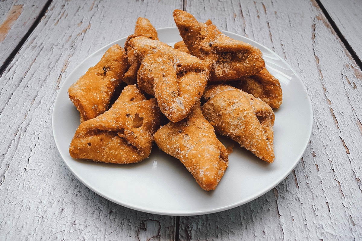 Plate of pestiños, Spanish pastries from Andalusia