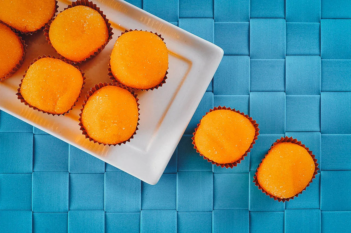Spanish Desserts Platter of yema de santa teresa