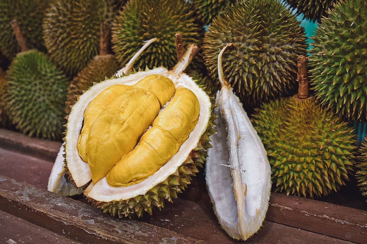 Durian, a foul-smelling but delicious fruit in the Philippines