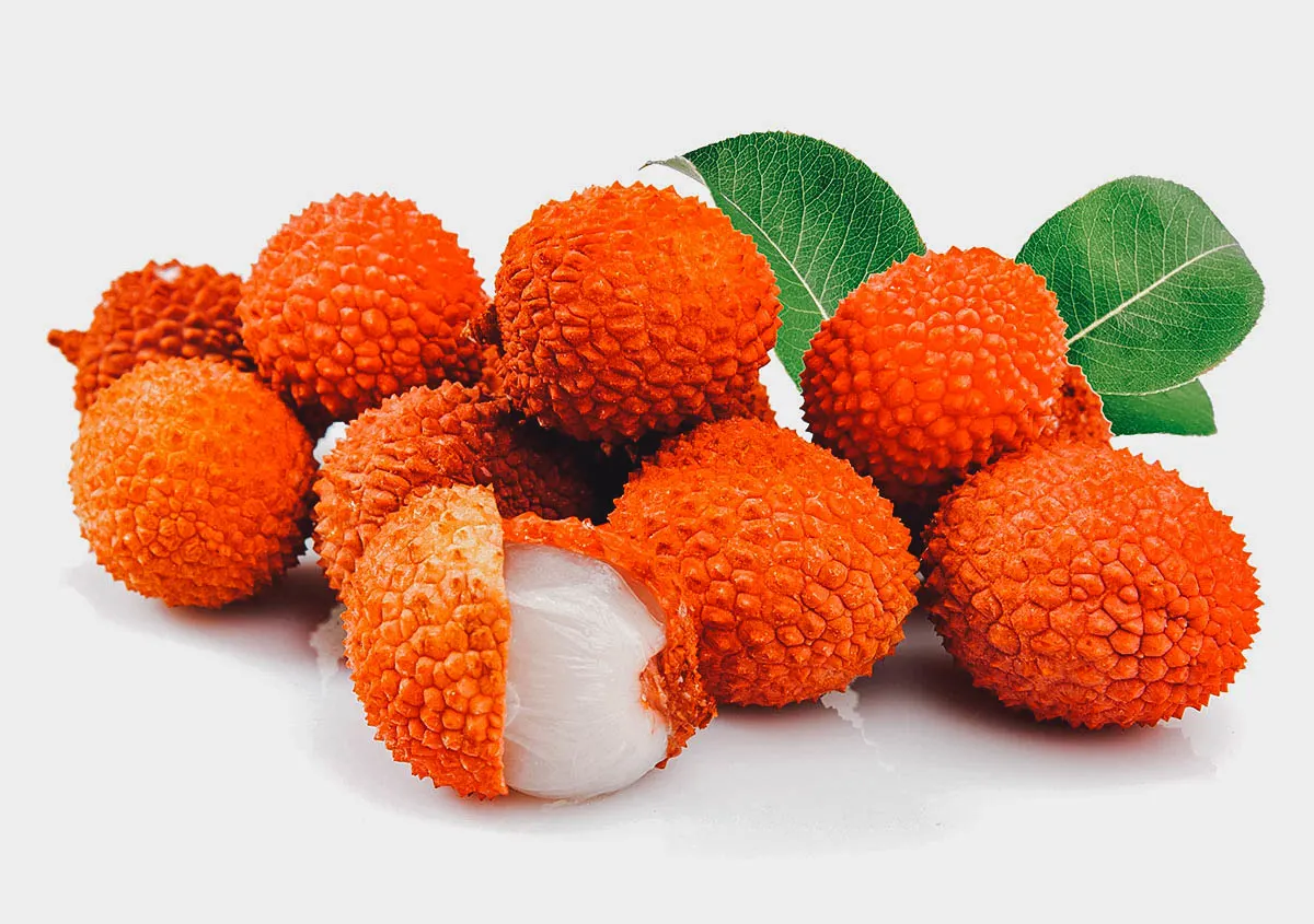 Exotic Thai Fruits Lychee, a delicious fruit similar to longan