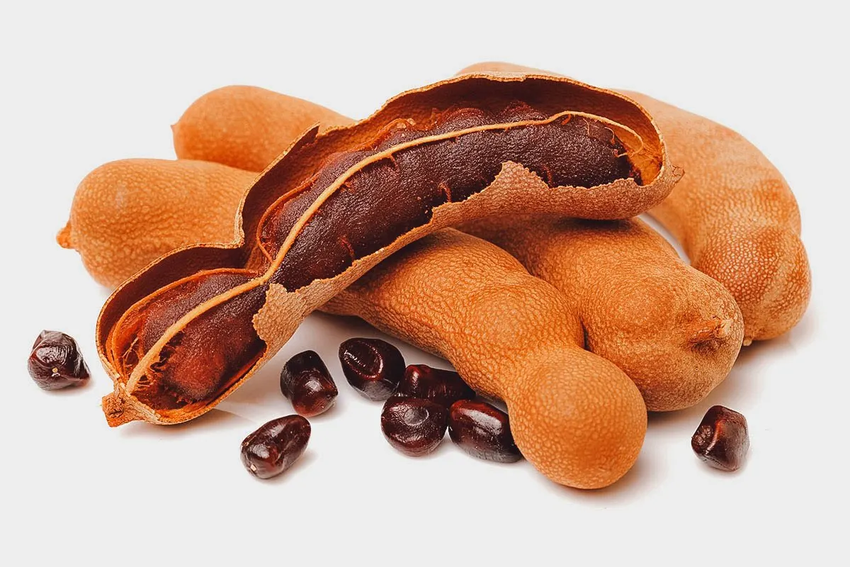 Exotic Thai Fruits Tamarind, a popular fruit used in Thai cooking