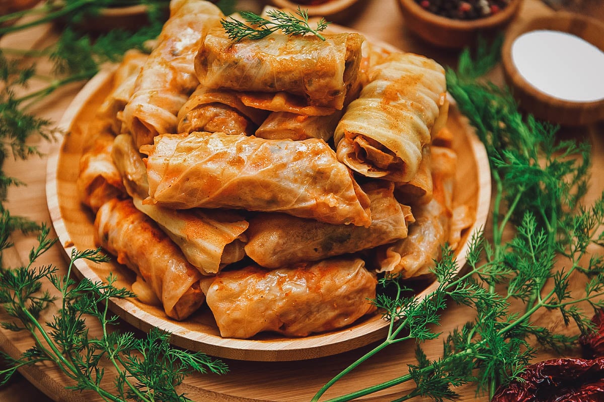 Sarmi, Bulgarian stuffed cabbage leaves