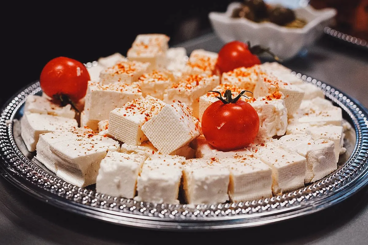 Bulgarian Food Sirene, a popular Bulgarian cheese