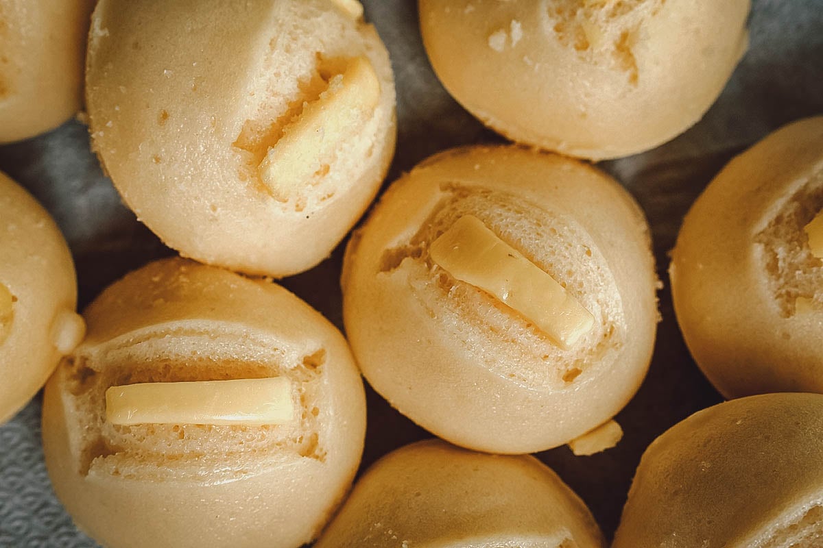 Puto, Filipino steamed rice cakes made with glutinous rice flour