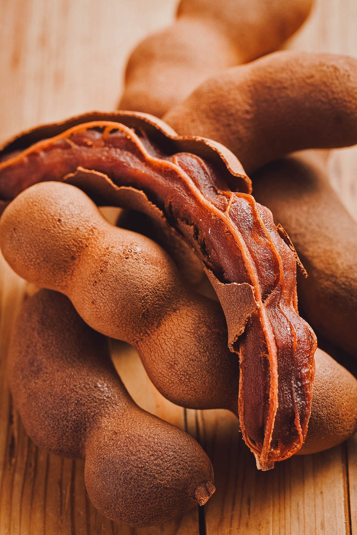 Tamarind or sampaloc, the main souring agent used in Filipino sinigang