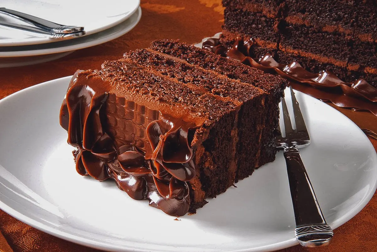Peruvian Desserts Torta de chocolate or Peruvian chocolate cake