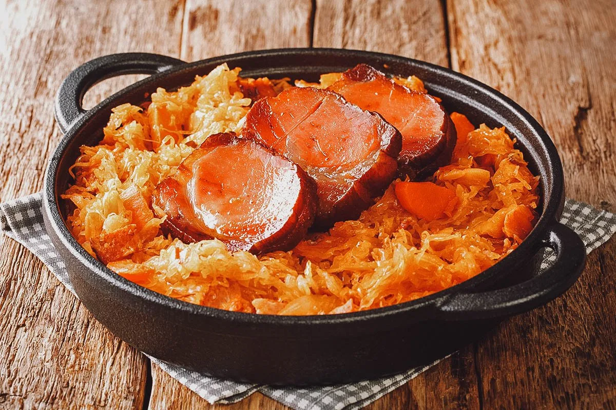 Podvarak, a comforting Serbian dish made with sauerkraut