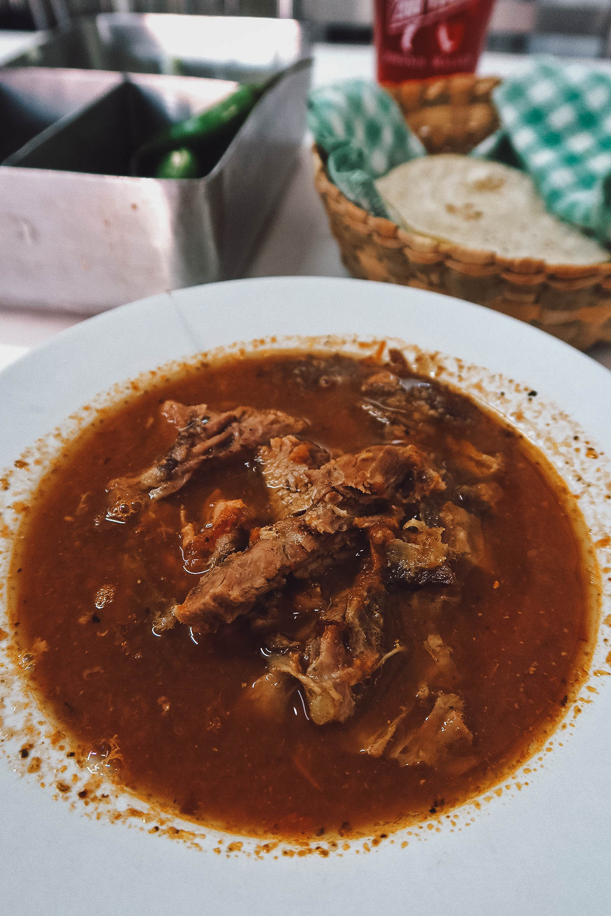 Goat birria at Birrieria La Victoria in Guadalajara