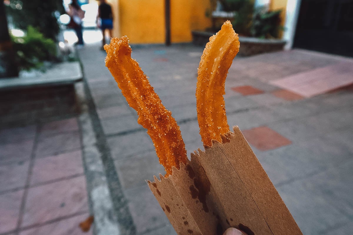 Pair of churros in Puerto Vallarta